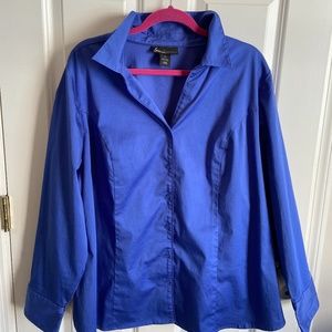 NWOT Lane Bryant Long Sleeve Button Up Collar Dress Shirt Size 26